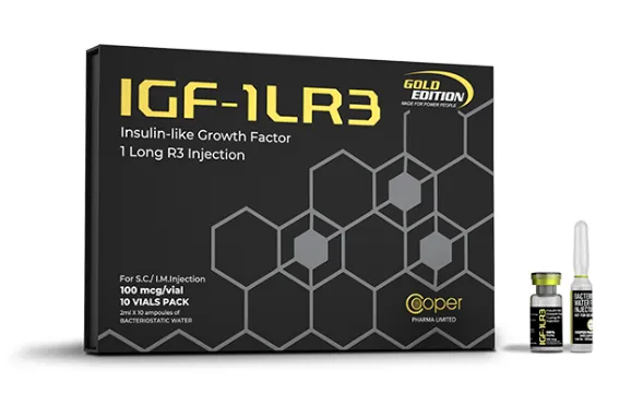 Peptídeo IGF-1 LR3 10x100mcg - Cooper Pharma para Hipertrofia Muscular